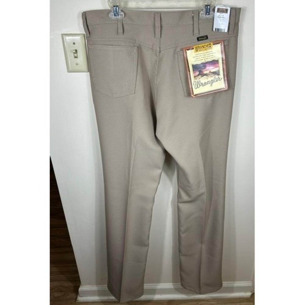 Wrangler Wrancher Boot Dress Jeans Men 36x34 Khaki Western Stretch NEW Classic